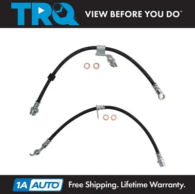 TRQ Front Brake Hose Set For 1996-2003 Toyota RAV4 - Image 1 of 4
