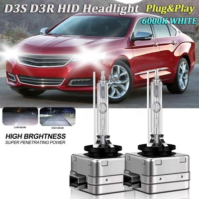 For Chevrolet Impala 2014-2020 Car HID Headlight High or Low Beam Bulbs D3S - Image 1 of 4