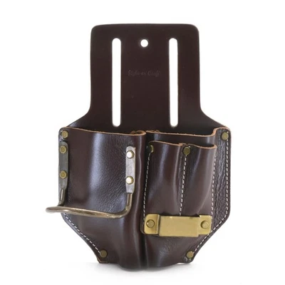 4 Pocket Pliers, Hammer, Pencils & Tape Holder, Full-Grain Leather Tool Pouch... - Image 1 of 4