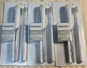 3er Pack - Philips One by Sonicare Akku Zahnbürste - Mintblau (HY1100/03) NEU - Bild 1 von 6