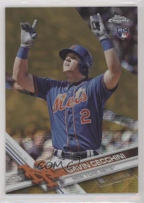 2017 Topps Chrome Gold Wave Refractor /50 Gavin Cecchini #96 Rookie RC - Image 1 of 2