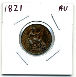Great Britain. Farthing. 1821 About Uncirculated - Picture 1 of 2