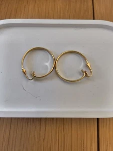 Modeschmuck Ohrringe - Neu! Goldfarben, Clips - Bild 1 von 2