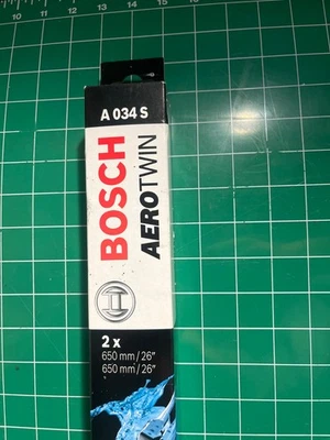 PAR DE LIMPIAPARABRISAS DELANTERO VW PORSCHE BOSCH AeroTwin 650 mm 26" A034S 02- Foto 1 de 4
