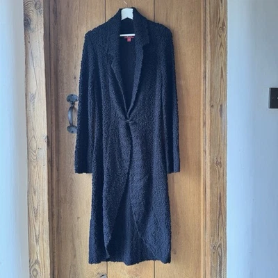 Abrigo largo texturizado negro Monsoon para mujer talla UK 12 EUR 40 mezcla de lana Foto 1 de 4