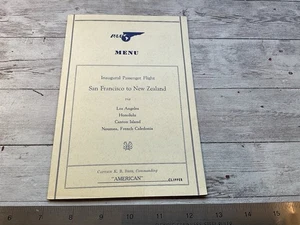 CLARA ADAMS PROPRIO 1940 PAN AM PAA MENU VOLO INAUGURALE SAN FRANCESCO NUOVA ZELANDA - Foto 1 di 7