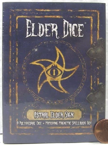 Juego de dados de anciano EDP-A03 "Signo de anciano astral" 9 dados y caja de libro de hechizos 2021 VYD - Imagen 1 de 5