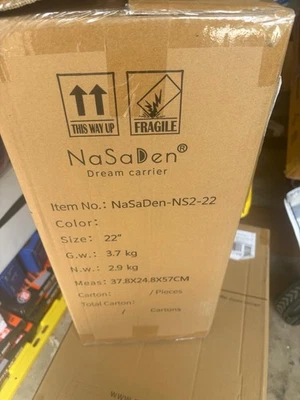 Maleta giratoria para equipaje de mano NaSaDen 22” con bloqueo TSA carcasa rígida ligera Foto 1 de 4