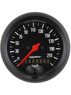 Auto Meter 3-3/8 GPS Speedometer, 0-225 KM/H, Z-Series (2680-M) - Image 1 of 4