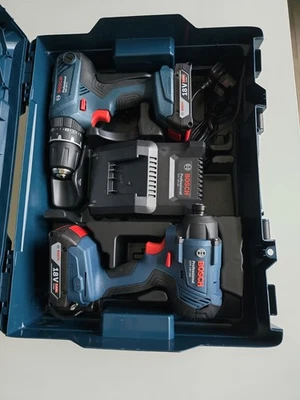 Bosch Professional Twin Pack  18v Combi Drill And Impact Driver - Image 1 of 4