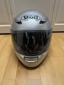 Shoei RF-1100 Silver Motorcycle Helmet Clear Shield Size Large - Picture 1 of 6