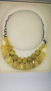 Collar Vintage Masivo Mediados de Siglo Joyería Lágrimas Art Deco Disfraz - Imagen 1 de 13