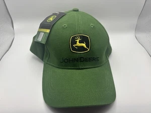 Berretto da baseball John Deere verde gancio e passante taglia 1 adatto più regolabile con etichette - Foto 1 di 9