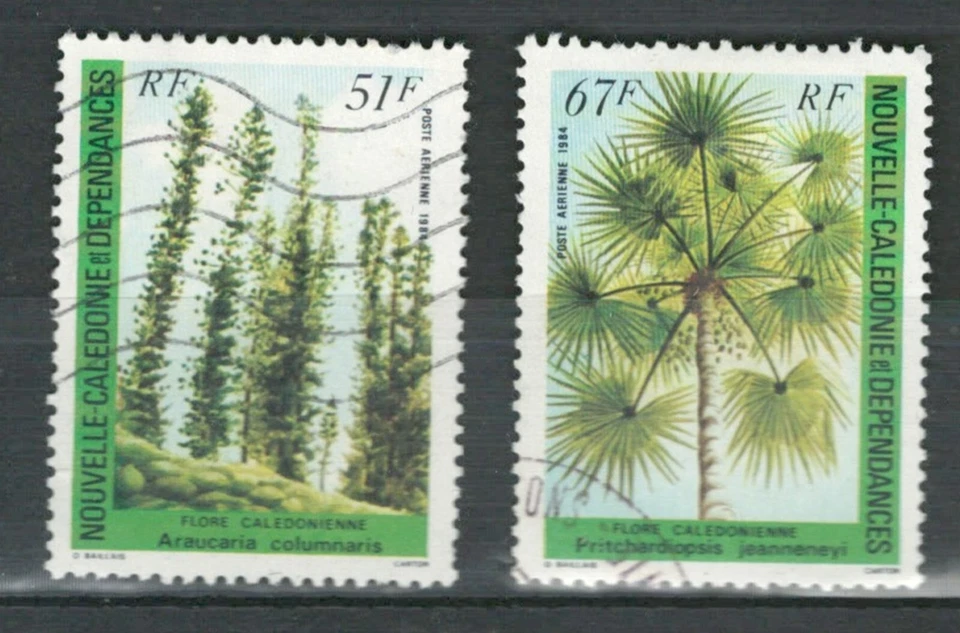 CALEDONIA FRENCH COLONIES FLOWERS USED AIR MAIL STAMP  LOT (CALD 318) - Image 1 of 1