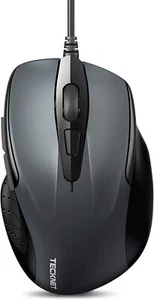TECKNET 6-Button USB Wired Mouse with Side Buttons, Optical Computer Mouse - Picture 1 of 18