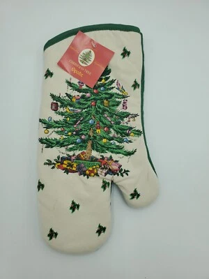 Nuevo guante para horno Spode árbol de Navidad 13"x7" Foto 1 de 2