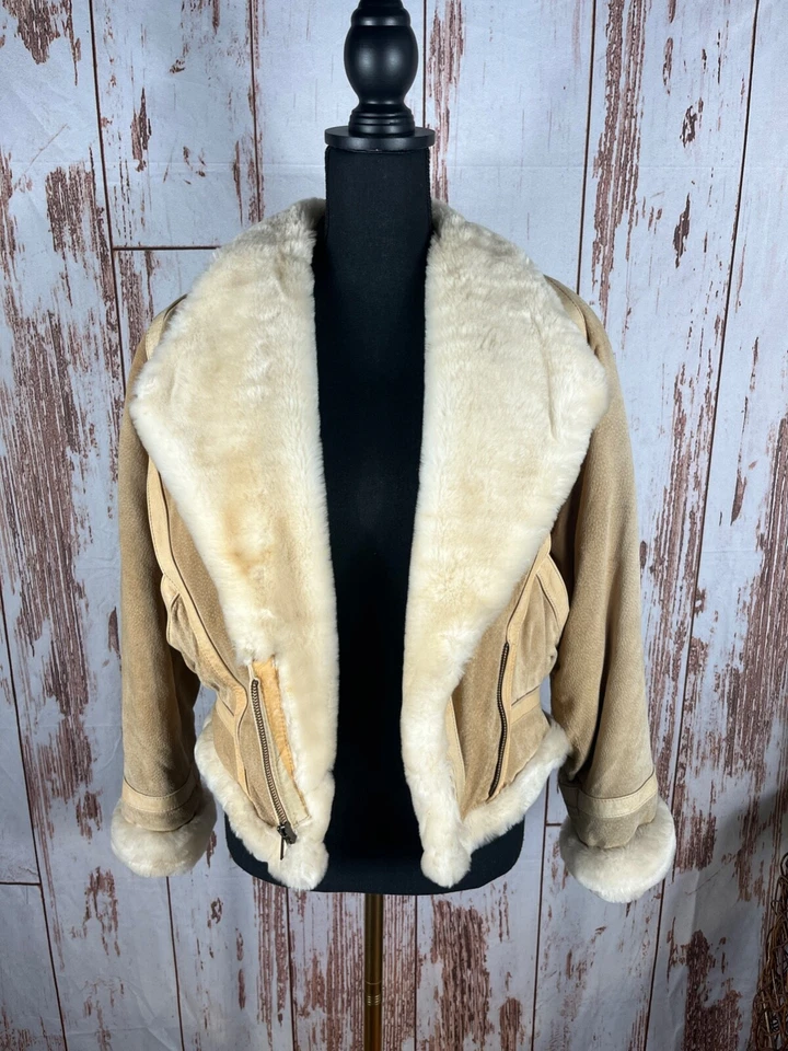 Chaqueta corta Wilson Adventure Bound de colección para mujer talla S gamuza cuero imitación piel marrón Foto 1 de 4