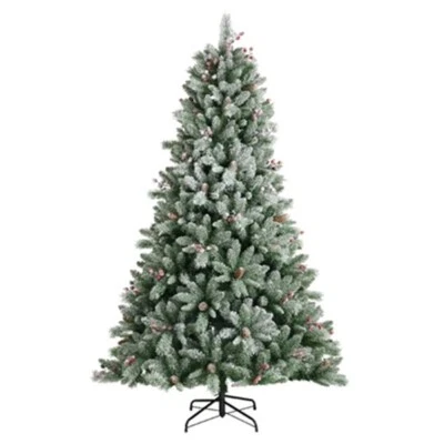 Albero di Natale Arizona in PVC, 180cm , colore: Verde e Bianco OFFERTA 68.4496 - Immagine 1 di 4