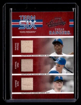 Absolute Memorabilia Team Six Swatch Single 2005 #TS56 Texas Rangers/150 Foto 1 de 2