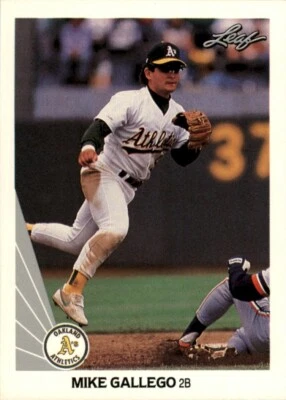 1990 Leaf Mike Gallego #121 - Image 1 of 2