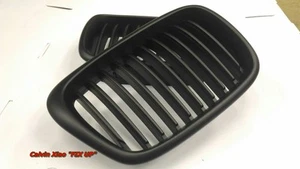 MIT MATT BLACK FRONT KIDNEY GRILLE BMW E39 5 SERIES 1995-2003 - Picture 1 of 5