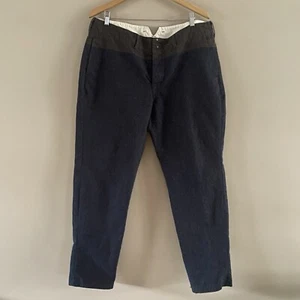 45RPM Studio Japan Women’s Vintage Cotton Denim Two-Tone Jeans Hipster Sz 38x28 - Picture 1 of 22