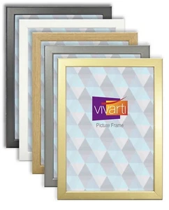 Vivarti Thin Picture Photo Frame Gold Black White Cherry Maple A1 A2 A3 A4 - Picture 1 of 55