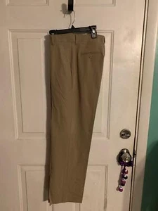 Nautica School Uniform Dress Pants Med Khakis Boys Size 18 Regular NWT Stretch - Picture 1 of 3