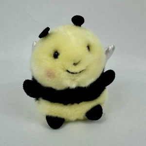 Rolly Pet Bee Happy 5" Aurora Plush Stuffed Animal Toy Bumble Bee Yellow Mini - Picture 1 of 9