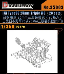 Bigblueboy 1/350 IJN Type96 25mm Triple MG (20 juegos) 35003 - Imagen 1 de 2