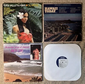 Lot of 4 Hawaii / Hawaiian Music Vinyl Record LPs - See Picture for Titles - Picture 1 of 2