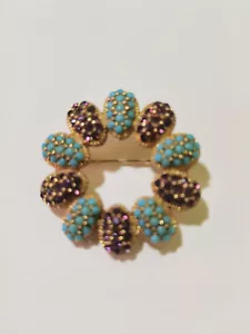 Beautiful Vintage Multicolor Signed Ciner Pin & Brooche - Picture 1 of 20