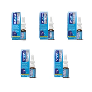 5 X Betadine Cold Adult Spray Nasal 20ml Helps Stop Cold Early - Picture 1 of 6