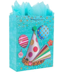 16.3" Extra Large Gift Bags with Tissue Papers for Kids Birthday Party Bags T... - Picture 1 of 7