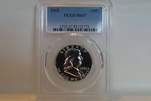 1962 PCGS PR67 Franklin Half - Picture 1 of 3