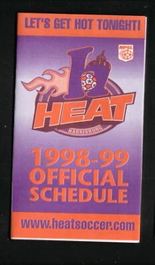 Harrisburg Heat--1998-99 Pocket Schedule--Capital Blue Cross--NPSL - Picture 1 of 2