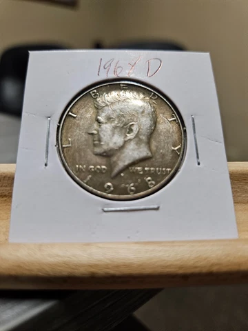 1968d Kennedy Half Dollar • 40% Silver • 50 Cent Coin - KM #202a Cover