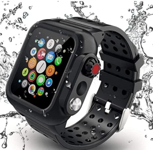 Custodia impermeabile 42 mm Apple Watch con cinturino cover protezione per iWatch serie 4/3 - Foto 1 di 9