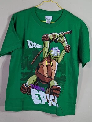 TMNT Teenage Mutant Ninja Turtles Donatello Epic Graphic T-Shirt YOUTH LRG New - Image 1 of 4