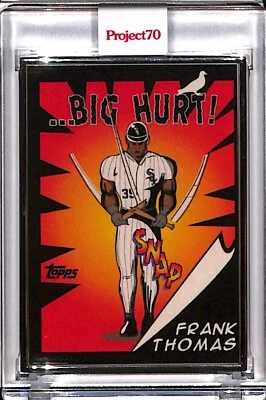 2021 TOPPS PROJECT 70 #780 FRANK THOMAS BY JEFF STAPLE P70 AP SILVER FRAME 02/51 - Image 1 of 2