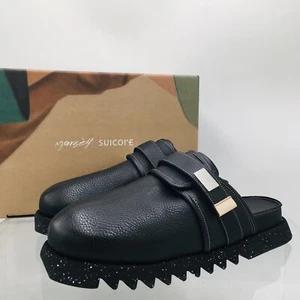 MARSELL Suicoke ZAVO Black Leather Mules Men’s Size EU 42 US 9 M - Picture 1 of 20
