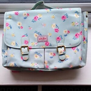 Cath Kidston Kids Blue Pink Flowers Floral Book Bag Backpack Satchel School Bag