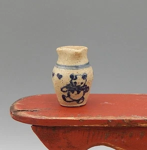 OOAK IGMA Jane Graber Steingut Teddybär Krug Puppenhaus Miniatur 1:12 - Bild 1 von 12