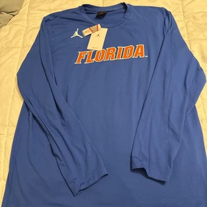 Camisa de manga larga Nike Jordan Dri-Fit Florida Gators para hombre talla L nueva con etiquetas - Imagen 1 de 6
