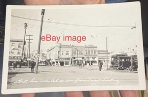 ca.1919-1922 San Pedro, California 5th STREET Buildings, Signs, & Cars RPPC - Picture 1 of 6