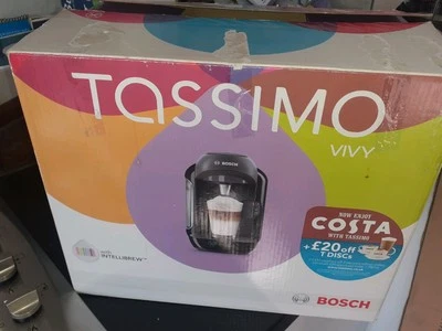 Bosch - Schwarz und Chrom Tassimo Vivy Pod Kaffeemaschine Maschine - Bild 1 von 4