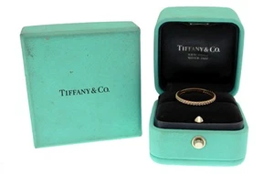 Tiffany & Co Soleste 18k Rose Gold Full Diamond Eternity Band Ring Size 7 - Picture 1 of 10
