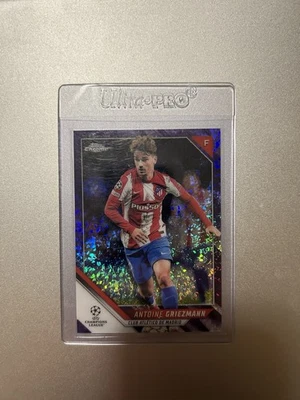 2021-22 Topps Chrome UEFA Antione Griezmann Sparkle Refractor /250 France  - Image 1 of 2