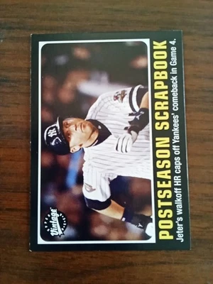2002 Upper Deck Vintage #297 Derek Jeter Postseason Scrapbook Card Yankees 4193 - Image 1 of 2