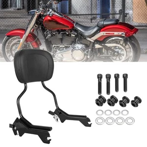 Respaldo de pasajero Sissy Bar negro apto para Harley Fatboy Breakout 2018-2024 - Imagen 1 de 7